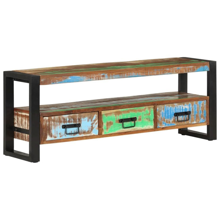 Comodă TV, 120x30x45 cm, lemn masiv reciclat - WALTI WALTI