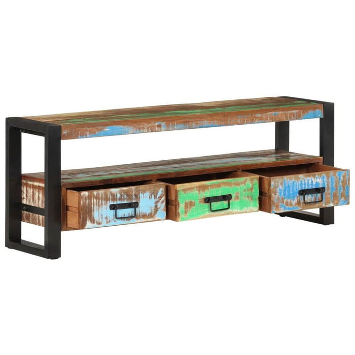 Comodă TV, 120x30x45 cm, lemn masiv reciclat - WALTI WALTI