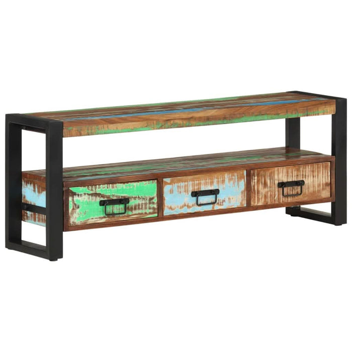 Comodă TV, 120x30x45 cm, lemn masiv reciclat - WALTI WALTI