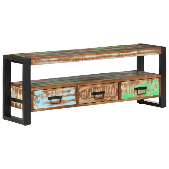 Comodă TV, 120x30x45 cm, lemn masiv reciclat - WALTI WALTI