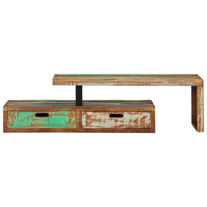 Comodă TV (118-200) x 30 x 40 cm, lemn masiv recuperat - WALTI WALTI