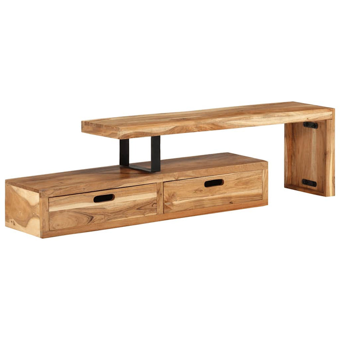 Comodă TV (118-200) x 30 x 40 cm, lemn masiv de acacia - WALTI WALTI