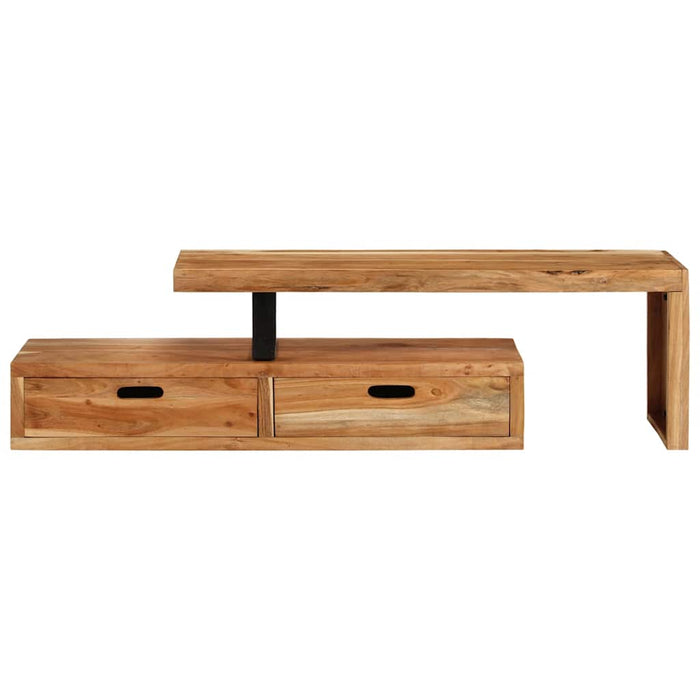 Comodă TV (118-200) x 30 x 40 cm, lemn masiv de acacia - WALTI WALTI