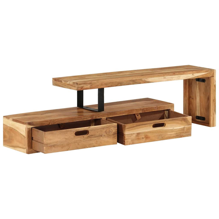 Comodă TV (118-200) x 30 x 40 cm, lemn masiv de acacia - WALTI WALTI