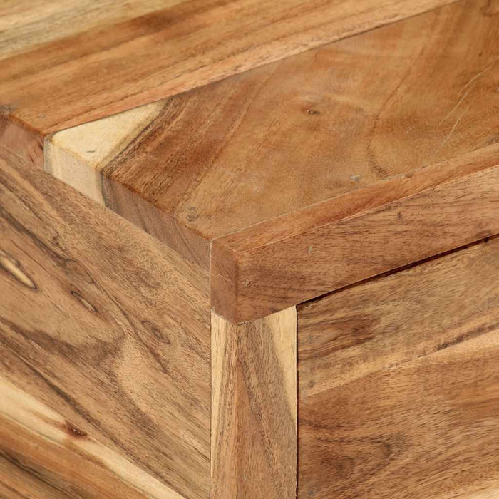 Comodă TV (118-200) x 30 x 40 cm, lemn masiv de acacia - WALTI WALTI