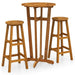 Set mobilier de bar, 3 piese, lemn masiv de acacia - WALTI WALTI