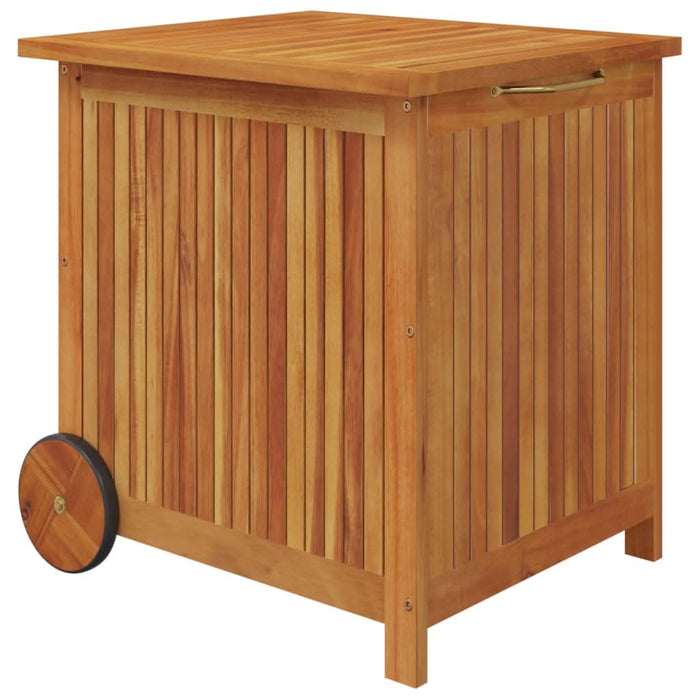 Ladă de depozitare grădină cu roți, 60x50x58 cm, lemn acacia - WALTI WALTI