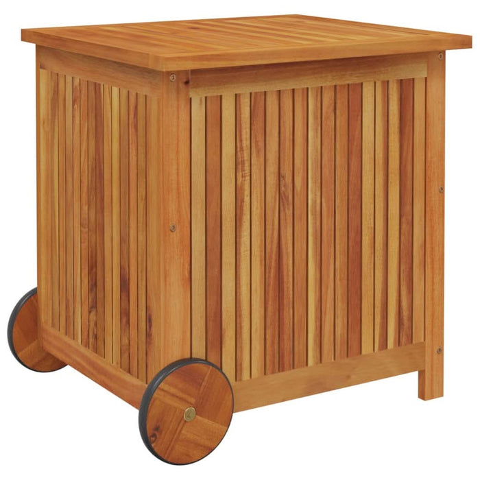Ladă de depozitare grădină cu roți, 60x50x58 cm, lemn acacia - WALTI WALTI