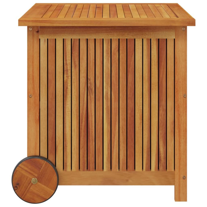 Ladă de depozitare grădină cu roți, 60x50x58 cm, lemn acacia - WALTI WALTI