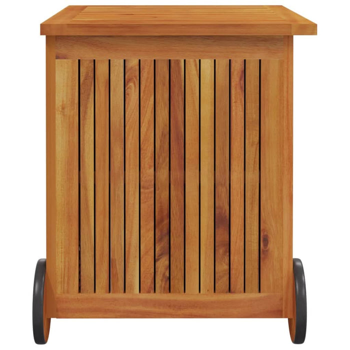 Ladă de depozitare grădină cu roți, 60x50x58 cm, lemn acacia - WALTI WALTI