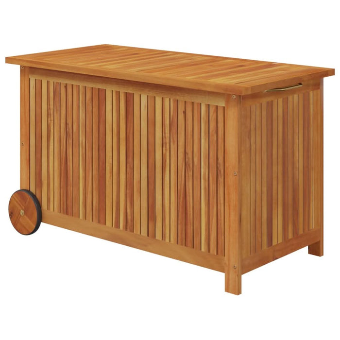 Ladă de depozitare de grădină cu roți, 90x50x58 cm, lemn acacia - WALTI WALTI