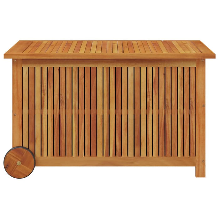 Ladă de depozitare de grădină cu roți, 90x50x58 cm, lemn acacia - WALTI WALTI