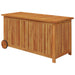 Ladă de depozitare de grădină cu roți, 113x50x58 cm lemn acacia - WALTI WALTI