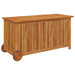 Ladă de depozitare de grădină cu roți, 113x50x58 cm lemn acacia - WALTI WALTI