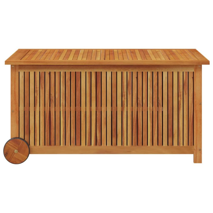 Ladă de depozitare de grădină cu roți, 113x50x58 cm lemn acacia - WALTI WALTI