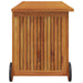 Ladă de depozitare de grădină cu roți, 113x50x58 cm lemn acacia - WALTI WALTI