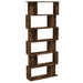 Bibliotecă/Separator stejar fumuriu 80x24x192 cm lemn prelucrat - WALTI WALTI