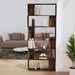 Bibliotecă/Separator stejar fumuriu 80x24x192 cm lemn prelucrat - WALTI WALTI