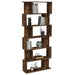 Bibliotecă/Separator stejar fumuriu 80x24x192 cm lemn prelucrat - WALTI WALTI