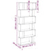 Bibliotecă/Separator stejar fumuriu 80x24x192 cm lemn prelucrat - WALTI WALTI