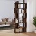 Bibliotecă/Separator stejar fumuriu 80x24x192 cm lemn prelucrat - WALTI WALTI