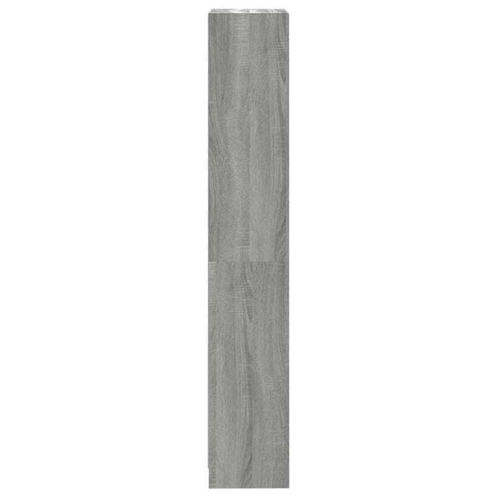 Bibliotecă cu 4 niveluri gri sonoma 40x24x143 cm lemn compozit WALTI