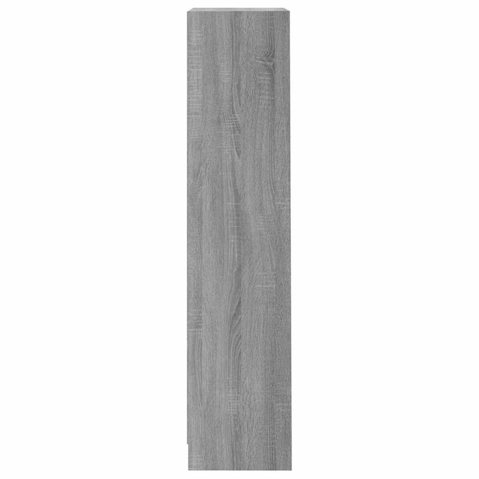 Bibliotecă cu 3 niveluri gri sonoma 40x24x109 cm lemn compozit WALTI
