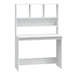 Birou cu rafturi, alb, 102x45x148 cm, lemn compozit - WALTI WALTI
