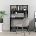 Birou cu rafturi, negru, 102x45x148 cm, lemn compozit - WALTI WALTI