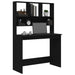 Birou cu rafturi, negru, 102x45x148 cm, lemn compozit - WALTI WALTI