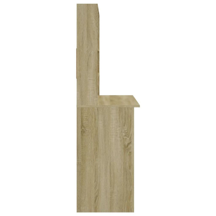 Birou cu rafturi, stejar sonoma, 102x45x148 cm, lemn compozit - WALTI WALTI