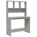 Birou cu rafturi, gri beton, 102x45x148 cm, lemn compozit - WALTI WALTI