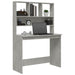 Birou cu rafturi, gri beton, 102x45x148 cm, lemn compozit - WALTI WALTI