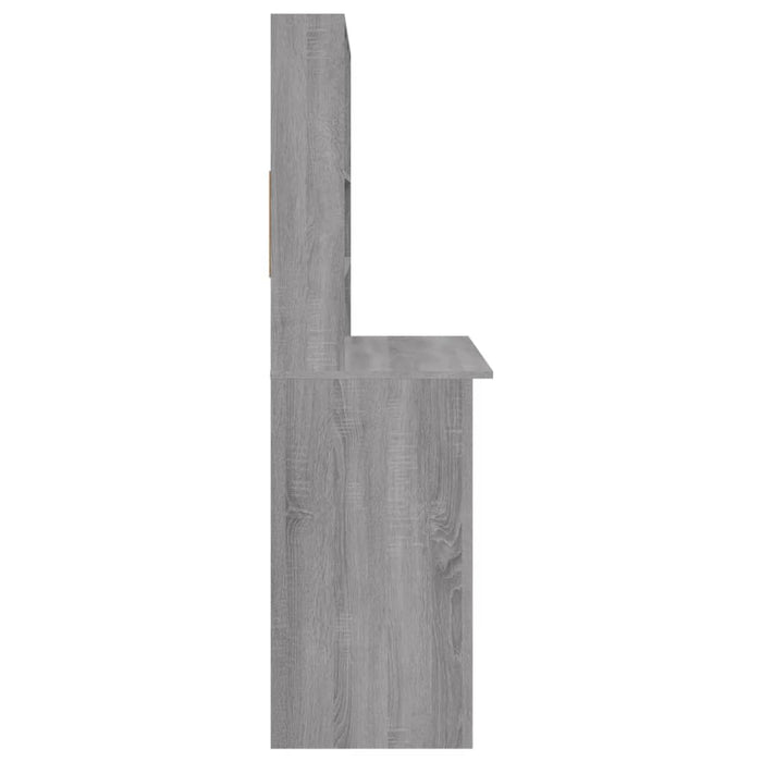 Birou cu rafturi, gri sonoma, 102x45x148 cm, lemn compozit - WALTI WALTI