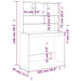 Birou cu rafturi, gri sonoma, 102x45x148 cm, lemn compozit - WALTI WALTI