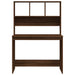 Birou cu rafturi, stejar maro, 102x45x148 cm, lemn compozit - WALTI WALTI