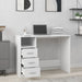 Birou cu sertare, alb, 102x50x76 cm, lemn prelucrat - WALTI WALTI