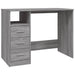 Birou cu sertare gri sonoma 102x50x76 cm lemn prelucrat - WALTI WALTI