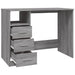 Birou cu sertare gri sonoma 102x50x76 cm lemn prelucrat - WALTI WALTI