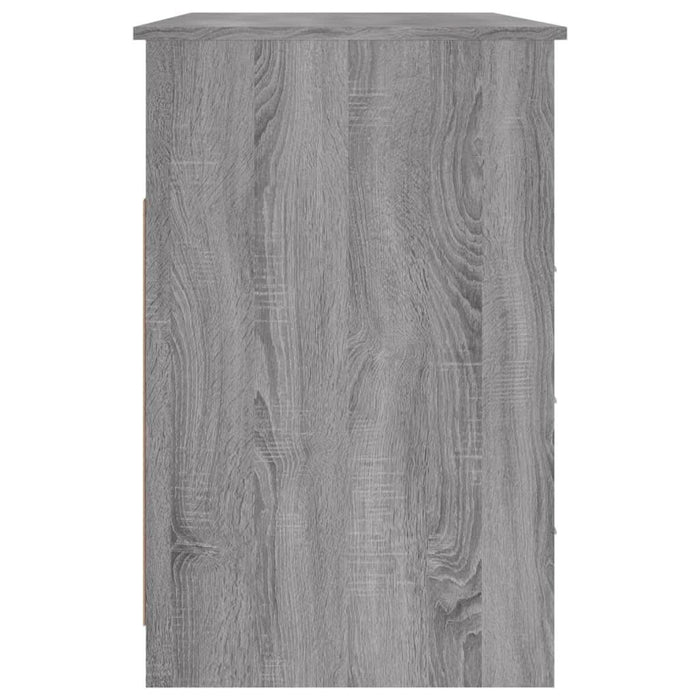 Birou cu sertare gri sonoma 102x50x76 cm lemn prelucrat - WALTI WALTI