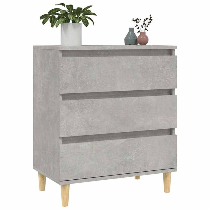 Servantă, gri beton, 60x35x70 cm, lemn prelucrat WALTI