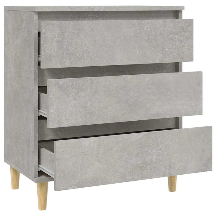 Servantă, gri beton, 60x35x70 cm, lemn prelucrat WALTI
