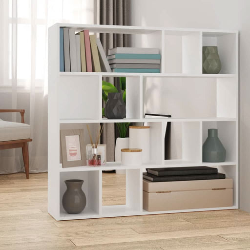 Bibliotecă/Separator cameră, alb, 105x24x102 cm - WALTI WALTI