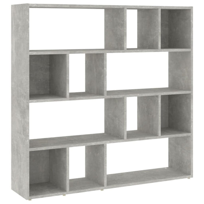 Bibliotecă/Separator cameră, gri beton, 105x24x102 cm - WALTI WALTI