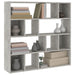 Bibliotecă/Separator cameră, gri beton, 105x24x102 cm - WALTI WALTI