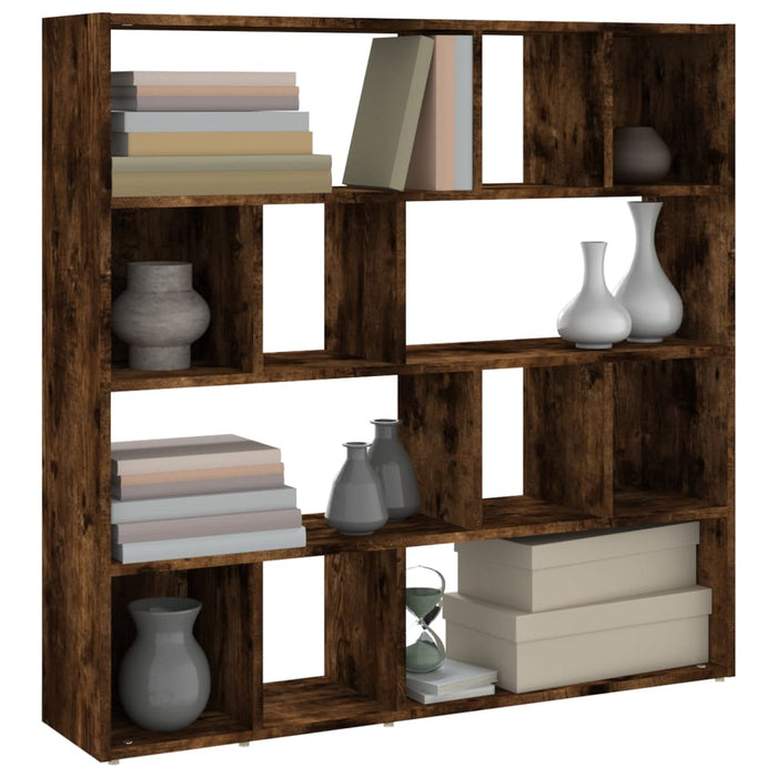 Bibliotecă/Separator de cameră, stejar fumuriu, 105x24x102 cm - WALTI WALTI