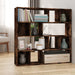 Bibliotecă/Separator de cameră, stejar fumuriu, 105x24x102 cm - WALTI WALTI