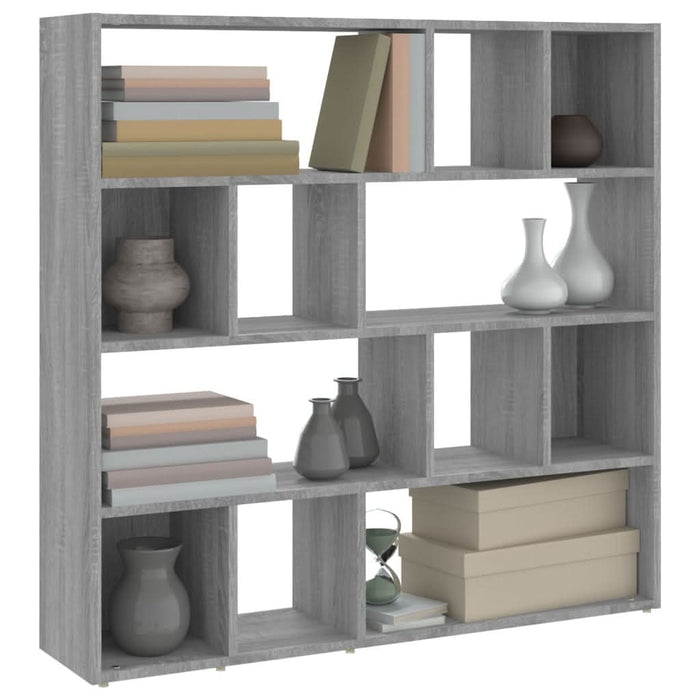 Bibliotecă/Separator de cameră, gri sonoma, 105x24x102 cm - WALTI WALTI