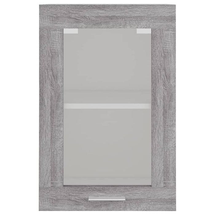 Dulap de sticlă suspendat “Lyon” gri sonoma 40x31x60 cm WALTI
