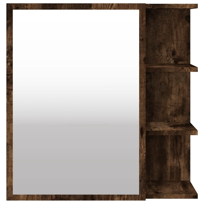 Dulap baie cu oglindă stejar fumuriu 62,5x20,5x64 cm lemn - WALTI WALTI